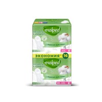 Molped Pure&Soft гигиенические прокладки ультратонкие c крылышками СУПЕР 16шт*12